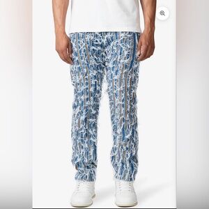 Distressed Blue Jeans for Men